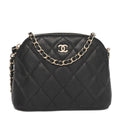 Chanel Caviar Quilted Classic Clutch With Chain Black