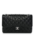 Chanel Caviar Quilted Jumbo Double Flap Black