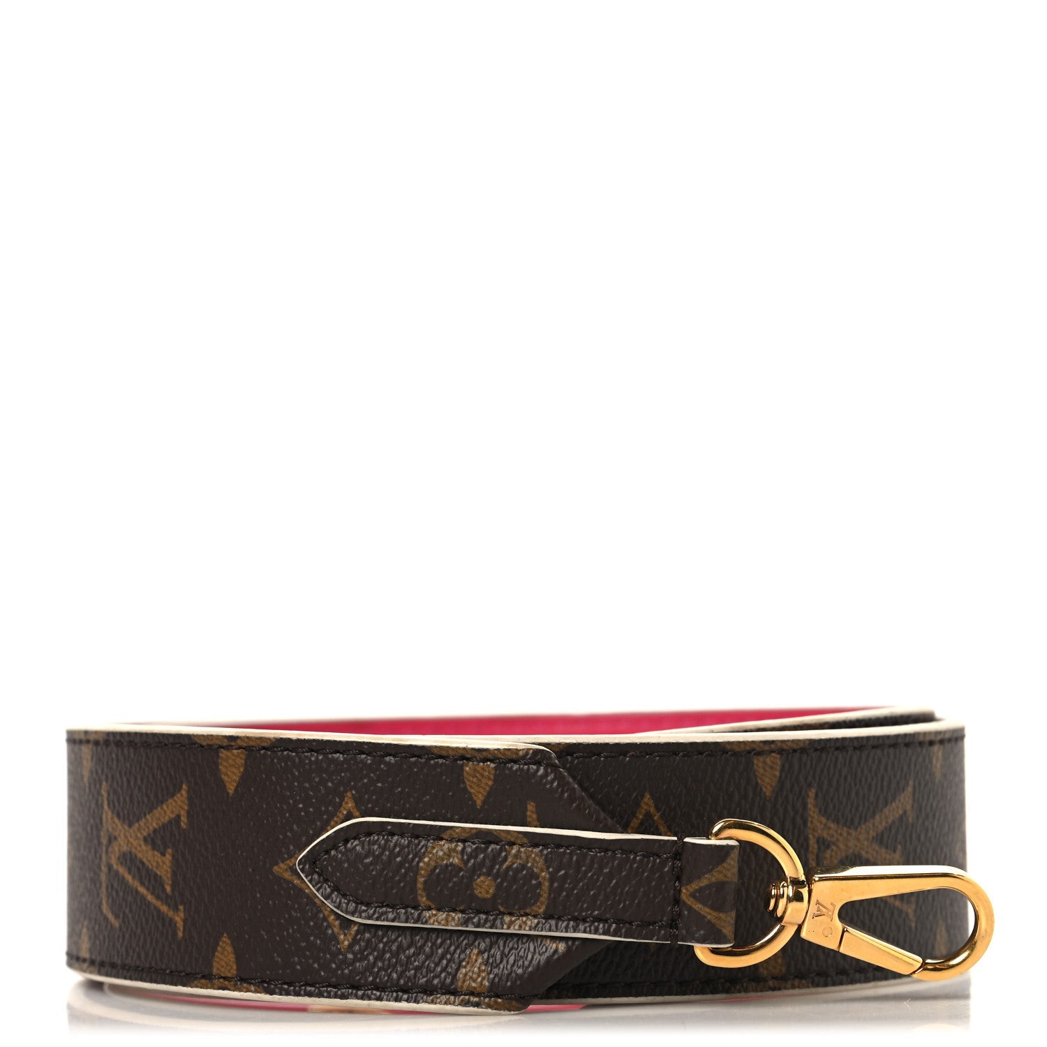 Louis Vuitton Monogram Bandouliere Shoulder Strap Hot Pink