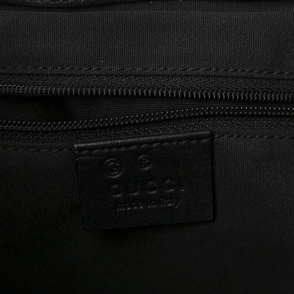 Gucci Monogram Drawstring Shoulder Bag Green