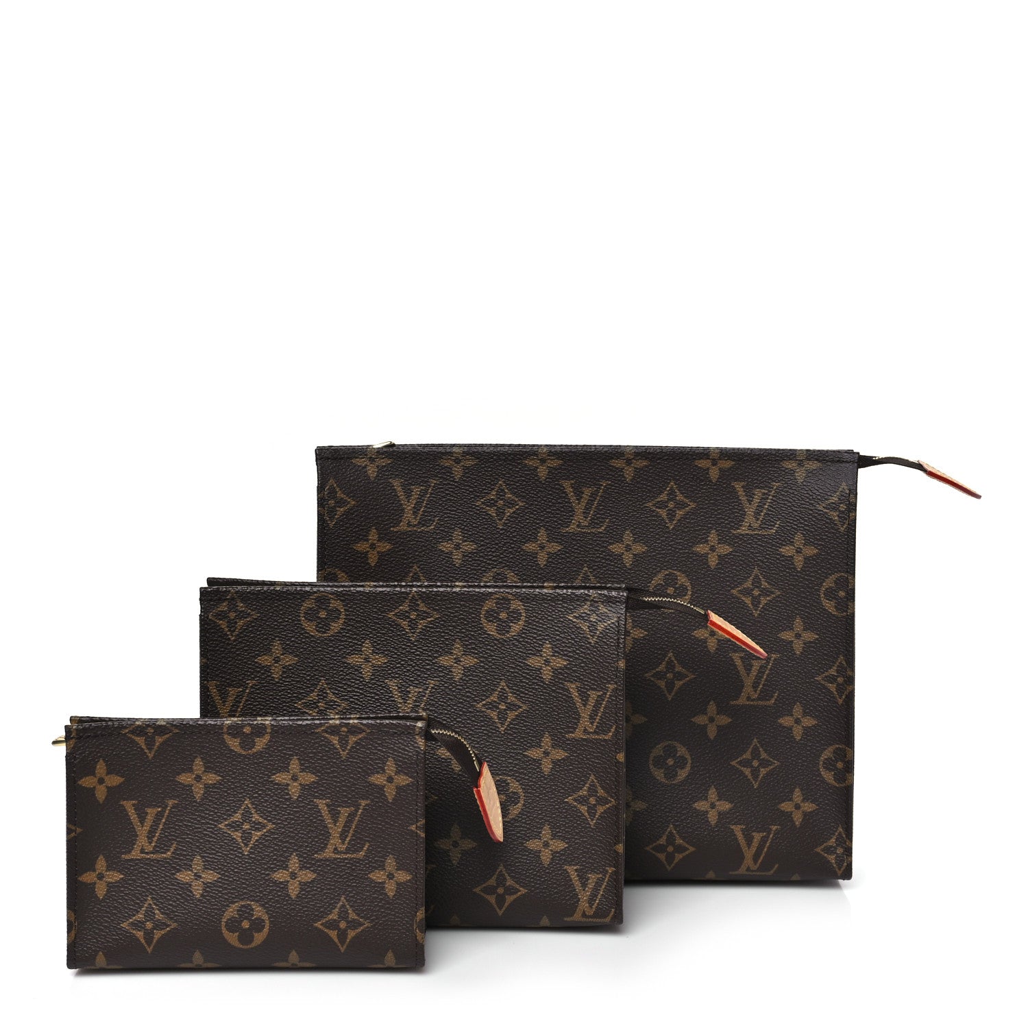 Louis Vuitton Monogram Trio Toilet Pouch Set