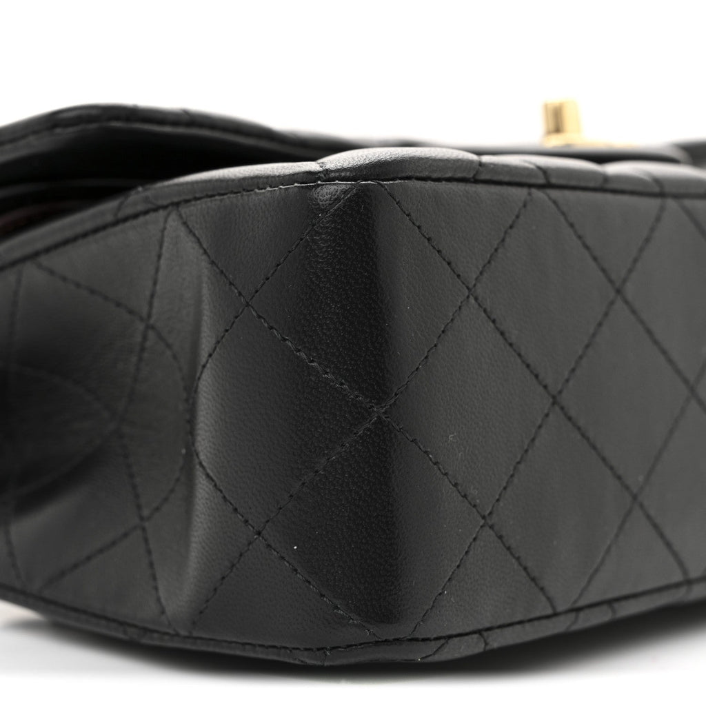 Chanel Lambskin Quilted Small Double Flap Black