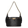 Chanel Washed Denim Quilted Mini Chanel 25 Handbag Black