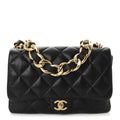 Chanel Lambskin Quilted Large CC Funky Town Flap Black