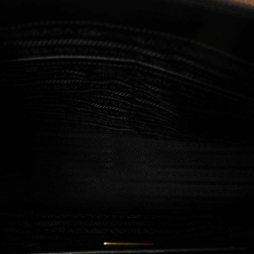 Prada Saffiano Lux Medium Galleria Double Zip Tote Black