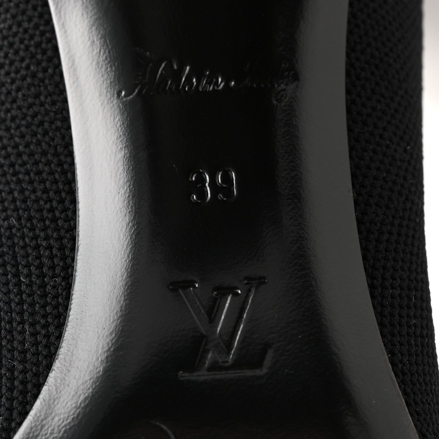 Louis Vuitton Monogram Stretch Fabric Silhouette Ankle Boots 39 Black