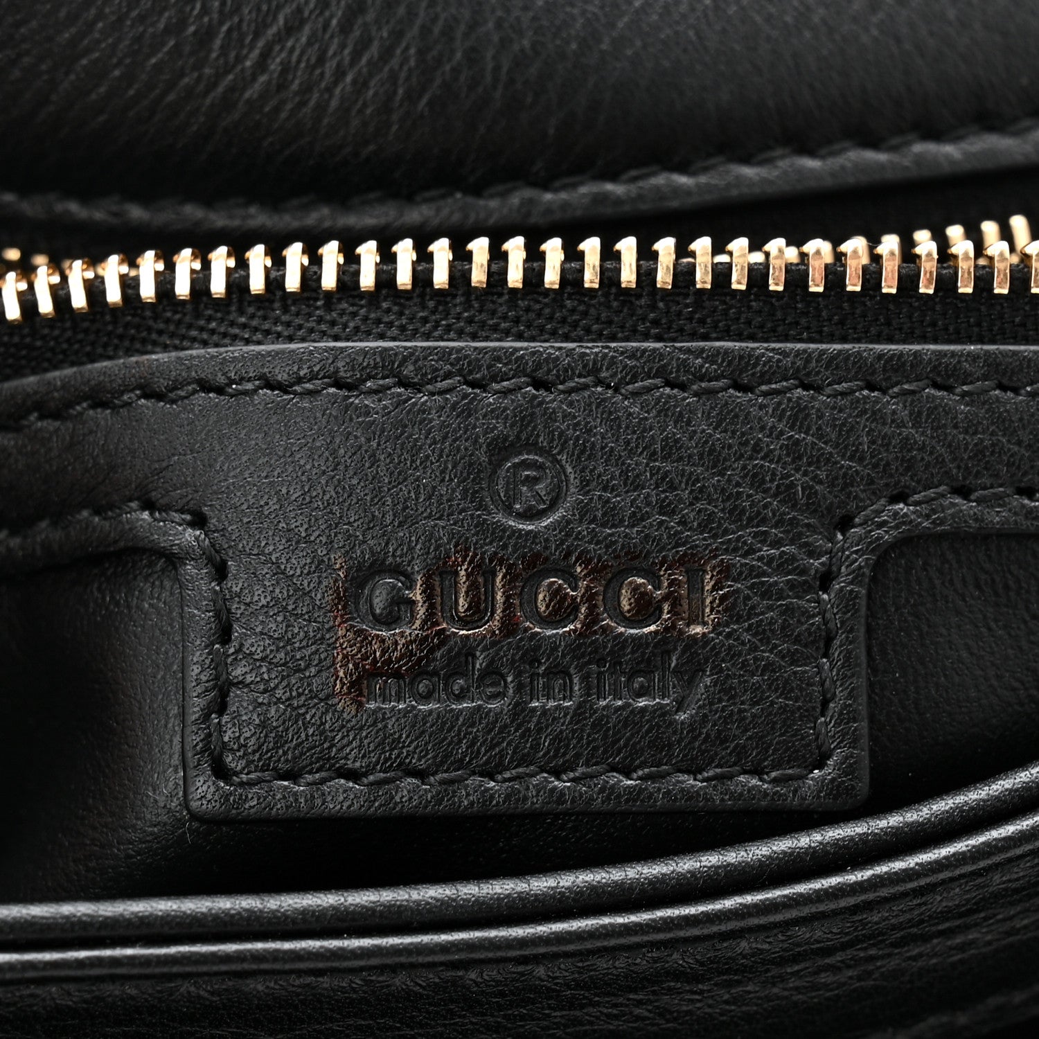 Gucci Roxy Calfskin Web Medium Blondie Top Handle Shoulder Flap Bag Black