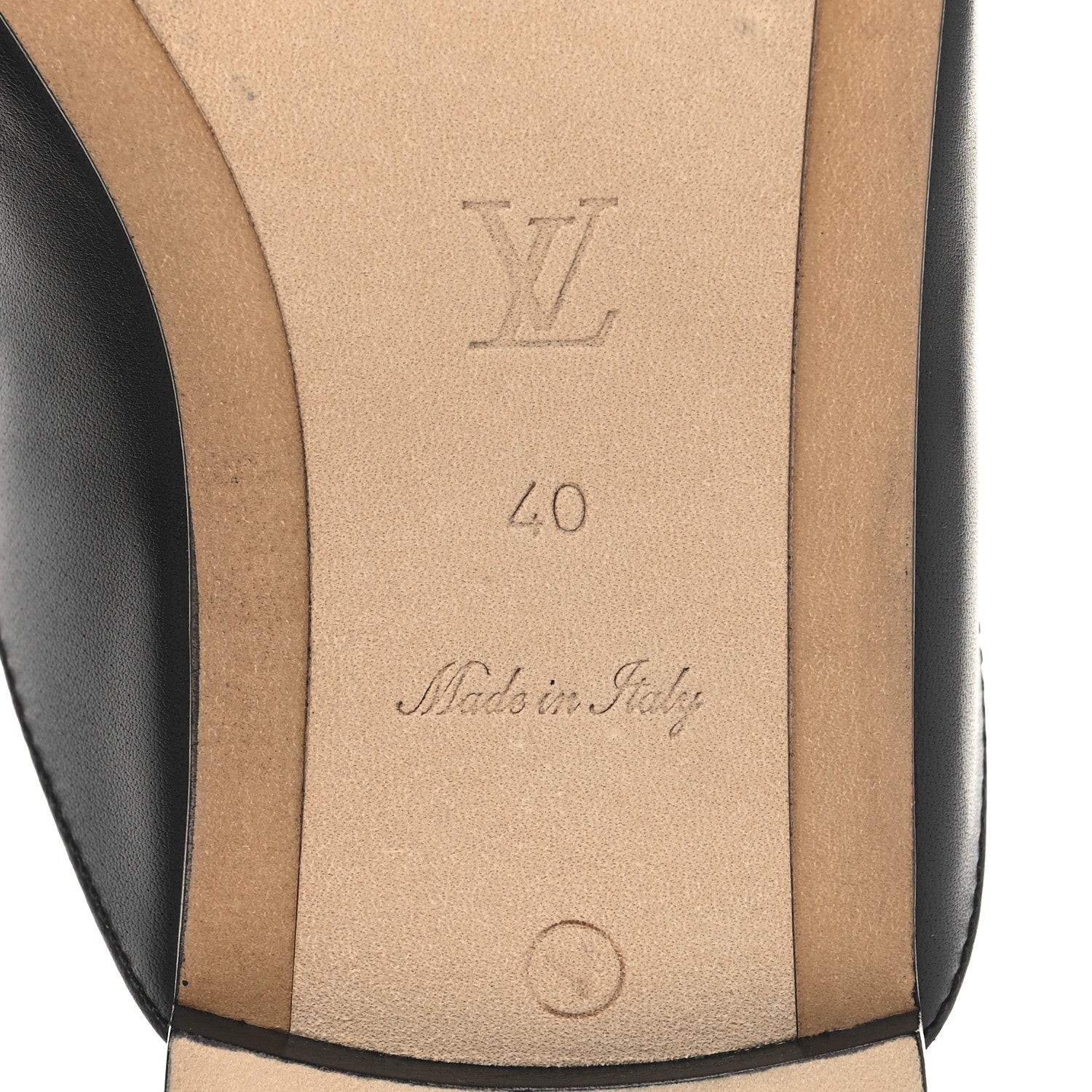 Louis Vuitton Calfskin LV Mare Open Back Loafers 40 Black