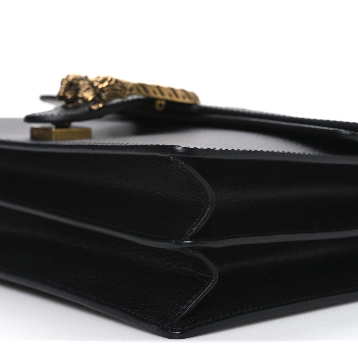 Gucci Calfskin Web Small Dionysus Shoulder Bag Black