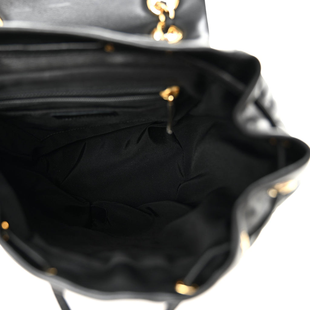 Chanel Lambskin Quilted Small Urban Spirit Backpack Black