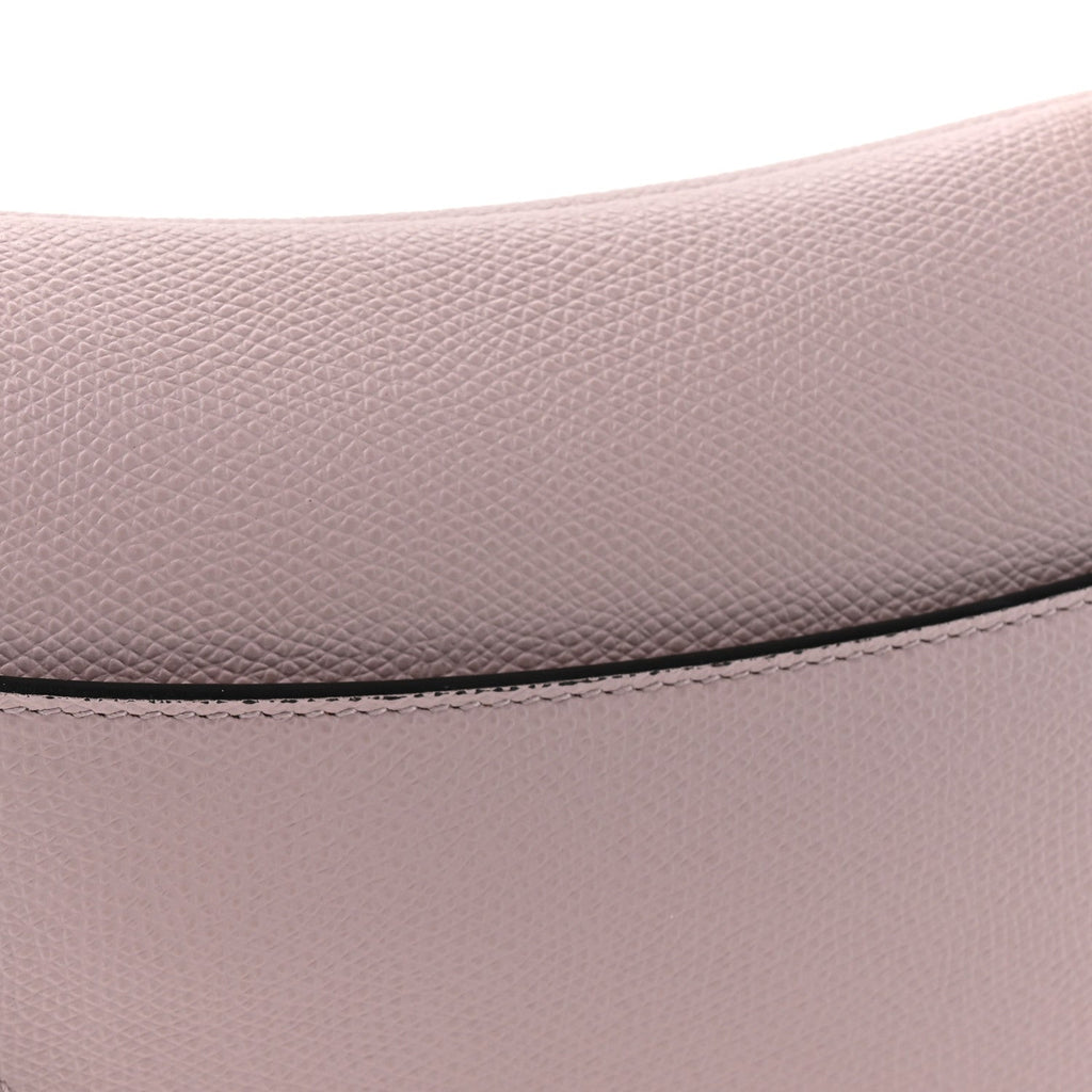 Christian Dior Grained Calfskin Mini Saddle Bag Light Pink