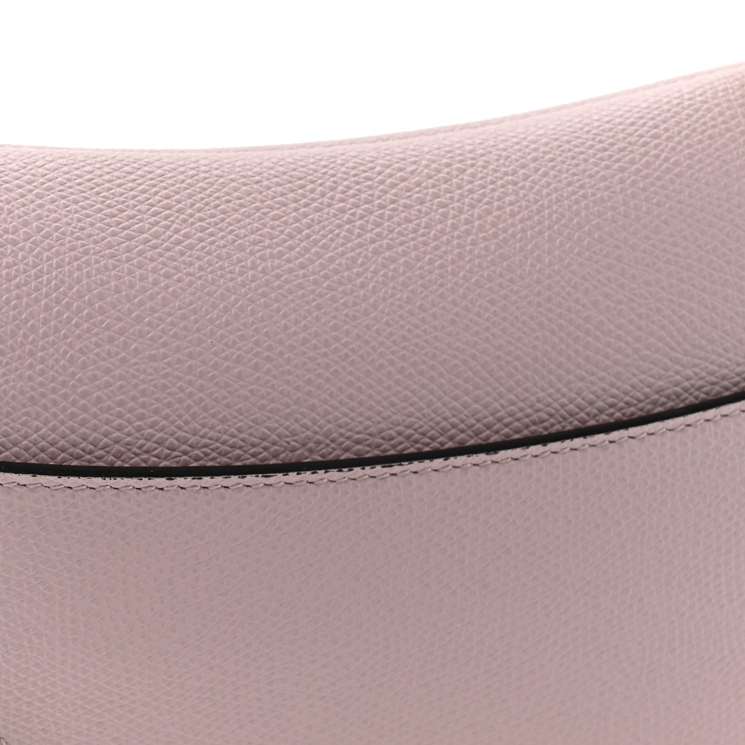 Christian Dior Grained Calfskin Mini Saddle Bag Light Pink