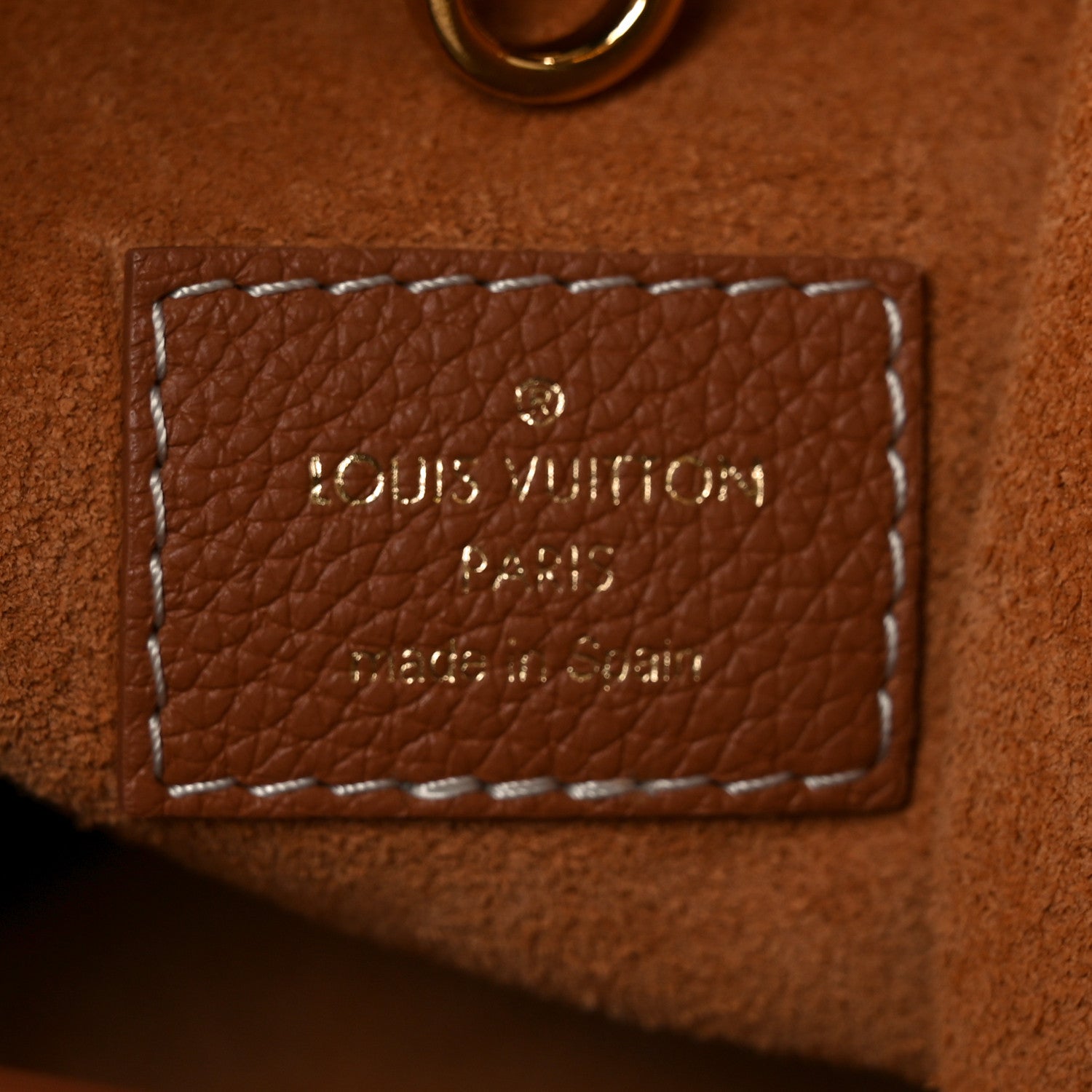 Louis Vuitton Grained Calfskin Low Key Hobo PM Cognac