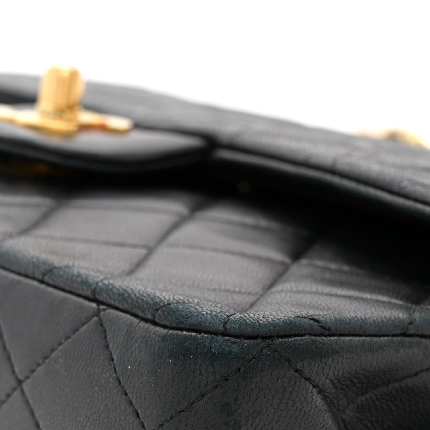 Chanel Lambskin Quilted Medium Double Flap Black