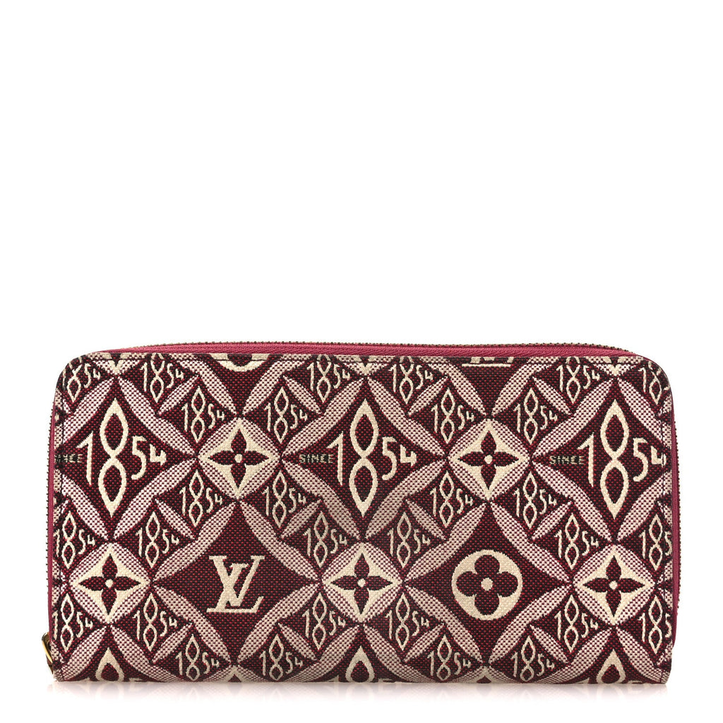 Louis Vuitton Jacquard Since 1854 Zippy Wallet Bordeaux