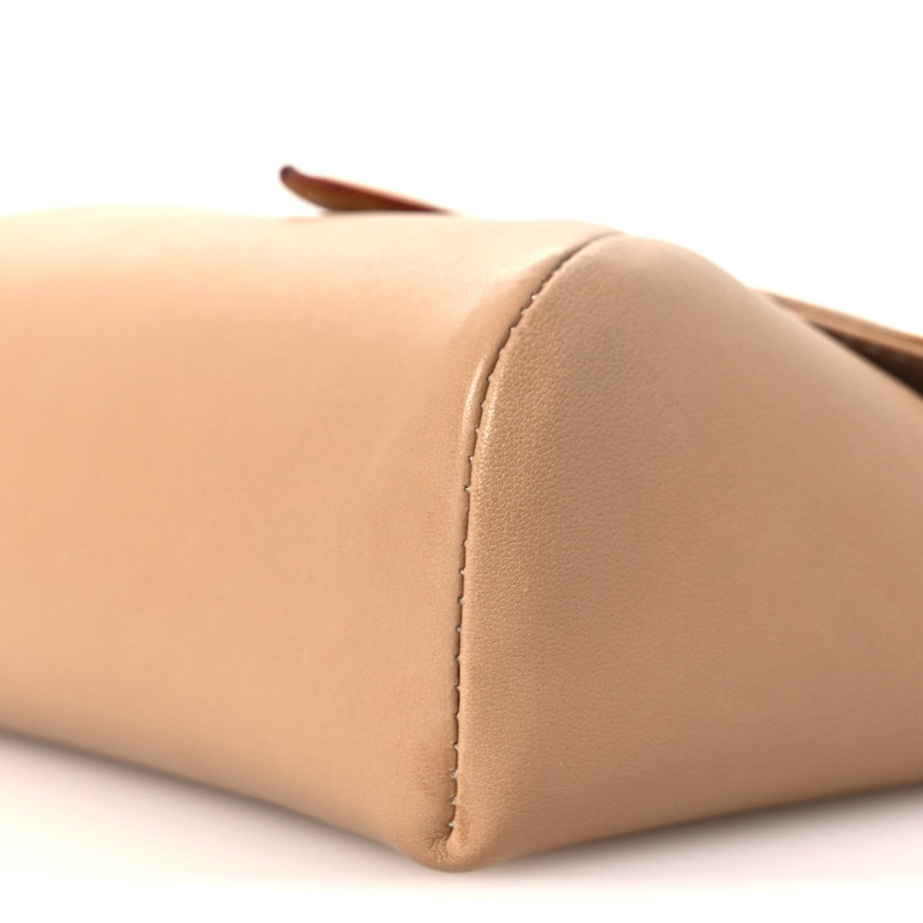 Louis Vuitton Lambskin Pouch Beige