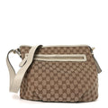 Gucci Monogram Messenger Bag Off White