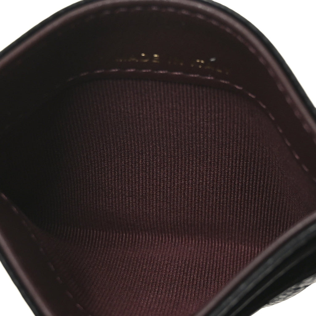 Caviar Quilted Card Holder Black