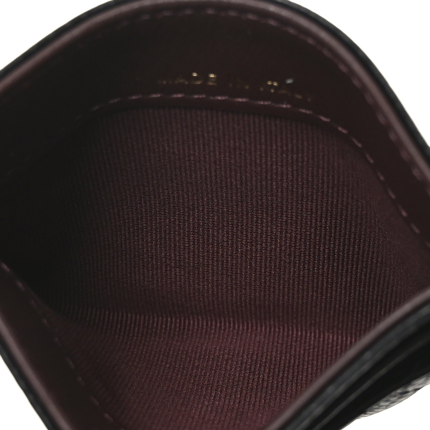 Caviar Quilted Card Holder Black