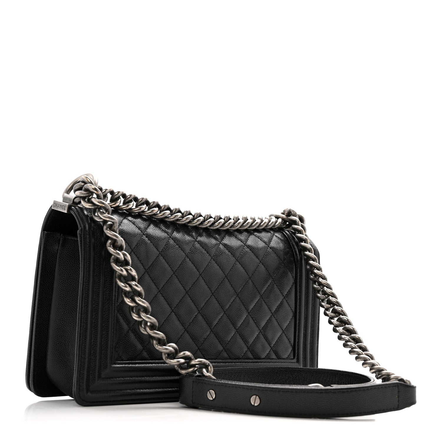Chanel Caviar Quilted Medium Boy Flap Black