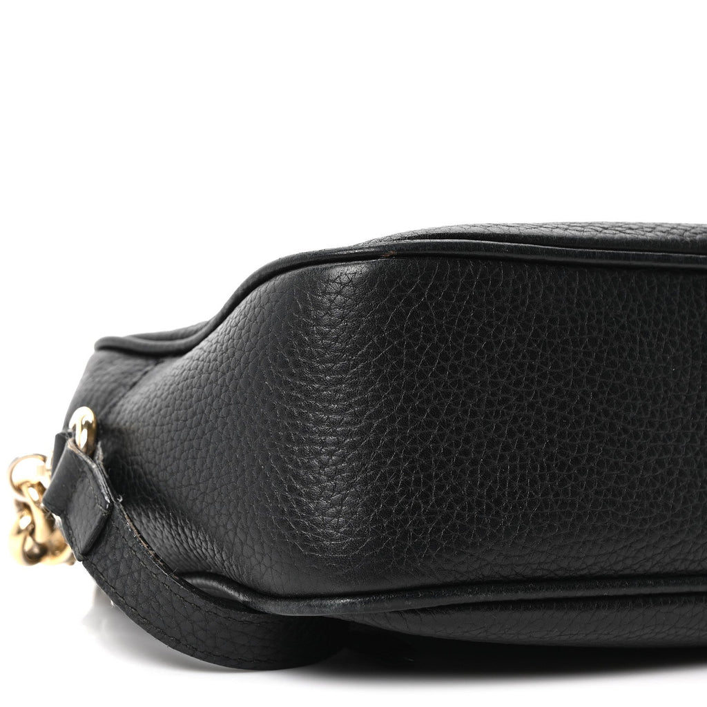Gucci Pebbled Calfskin Small Soho Disco Bag Black