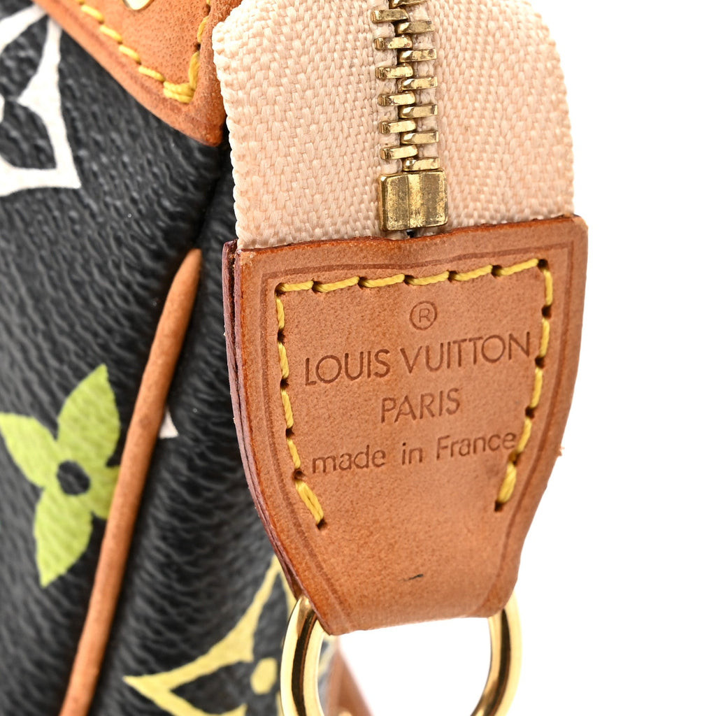 Louis Vuitton Monogram Multicolor Pochette Accessories Black