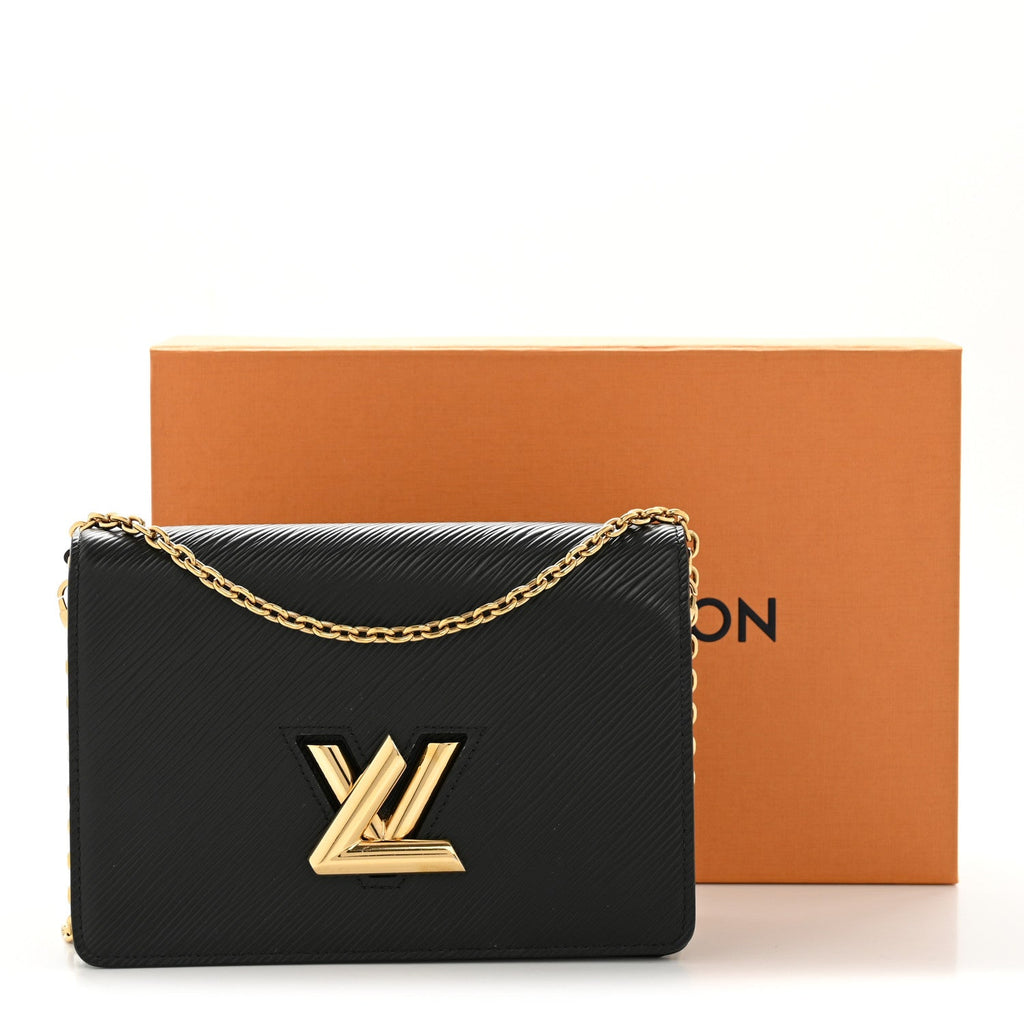 Louis Vuitton Epi Twist Belt Chain Wallet Black