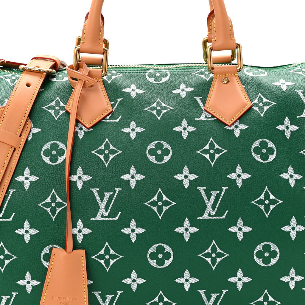 Louis Vuitton Calfskin Monogram Speedy P9 Bandouliere 40 Green