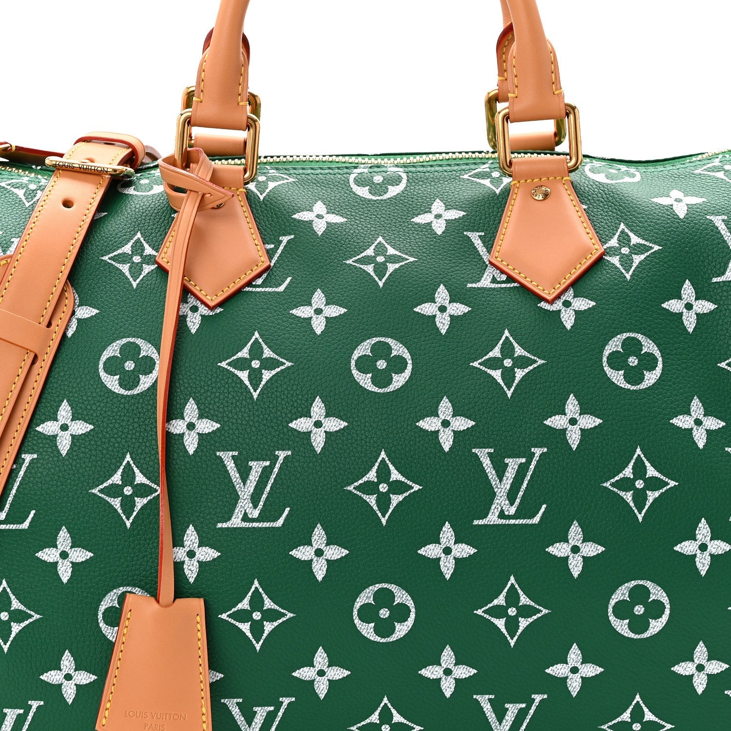 Louis Vuitton Calfskin Monogram Speedy P9 Bandouliere 40 Green