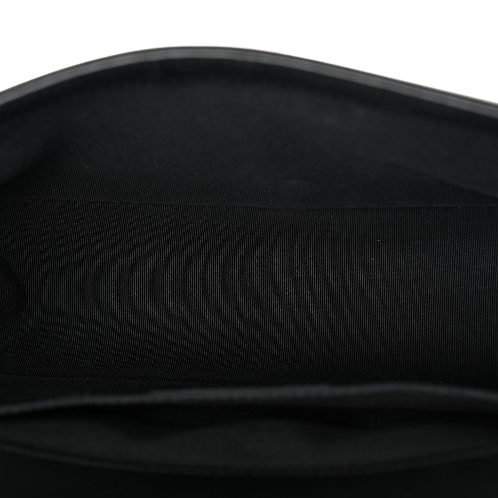 Chanel Calfskin Pleated Medium Boy In Rome Flap Black White