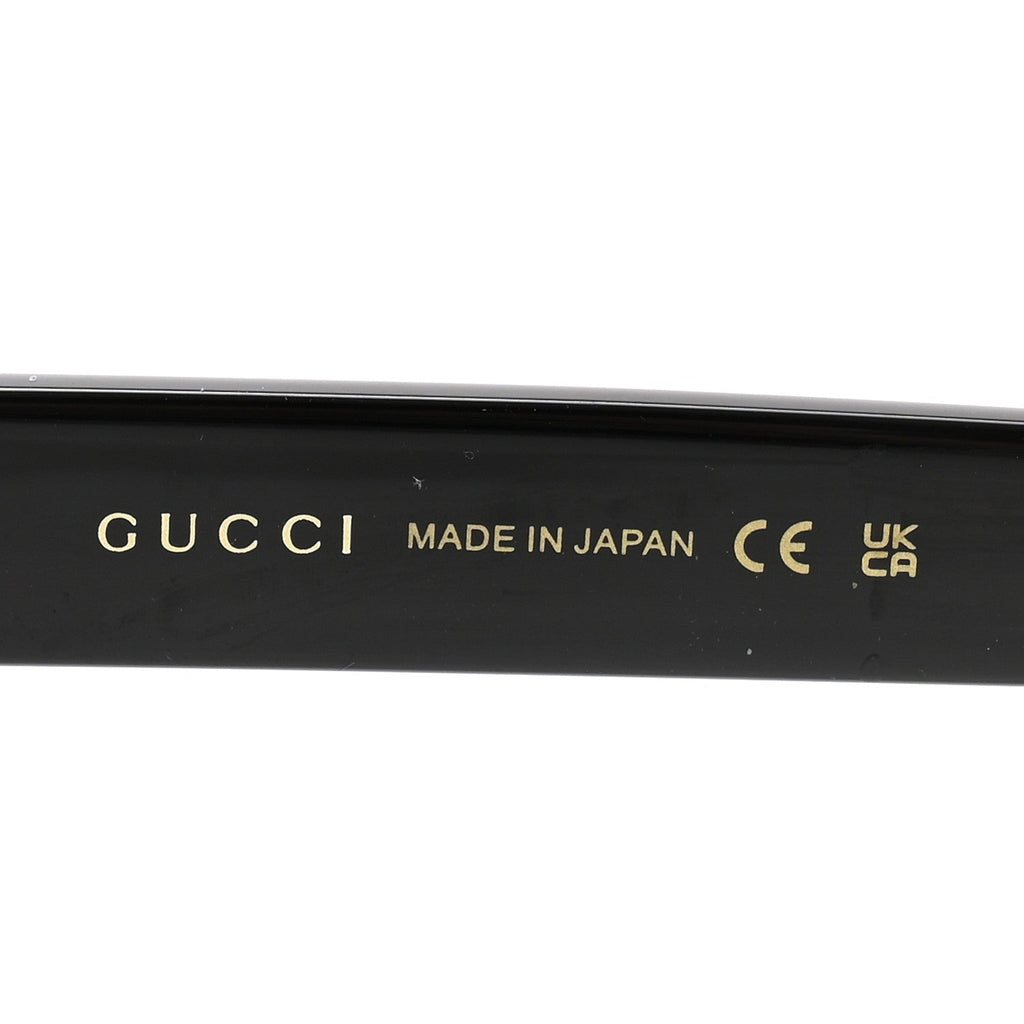 Gucci Acetate Square Frame Sunglasses GG0034SAN Black
