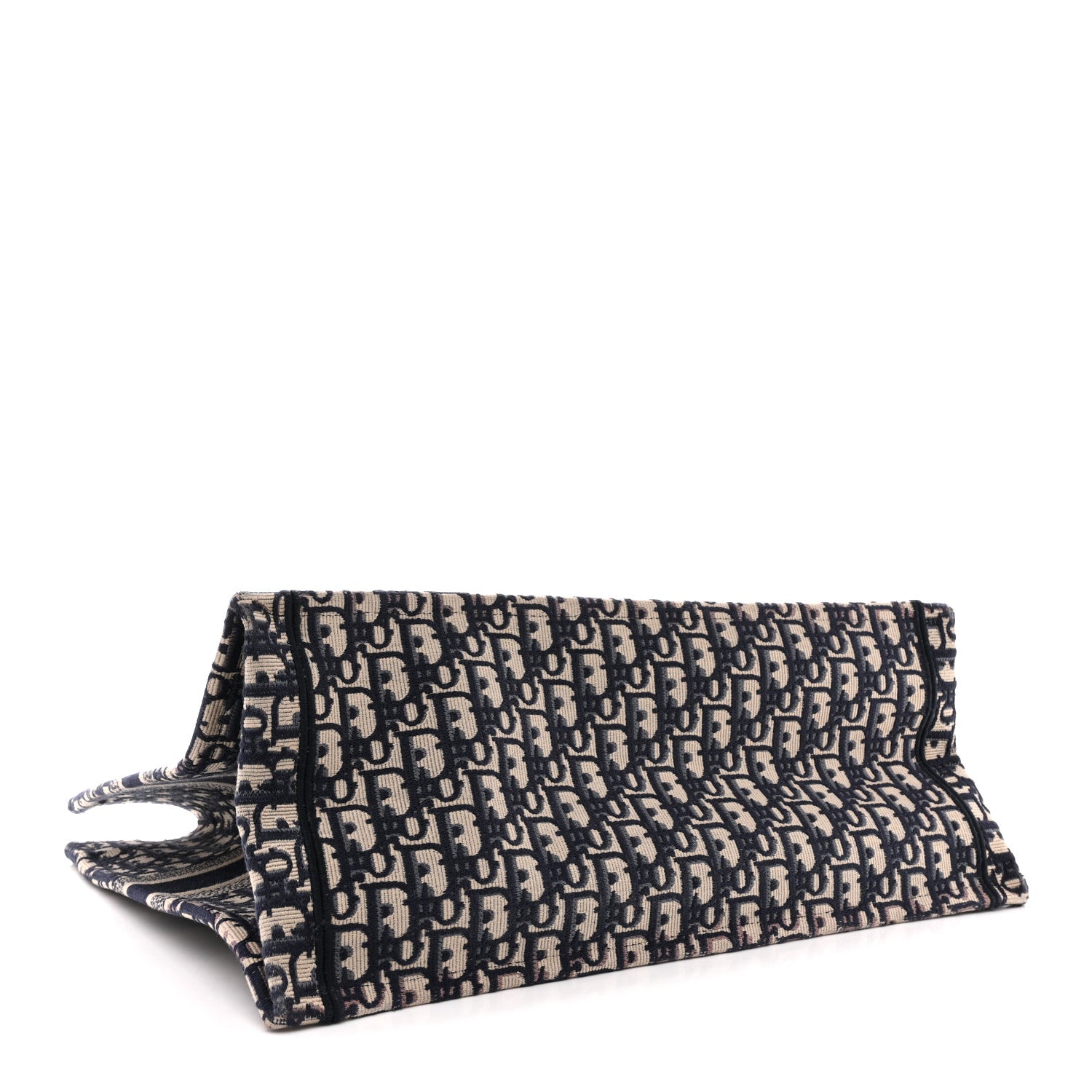 Christian Dior Oblique Large Book Tote Blue Multicolor