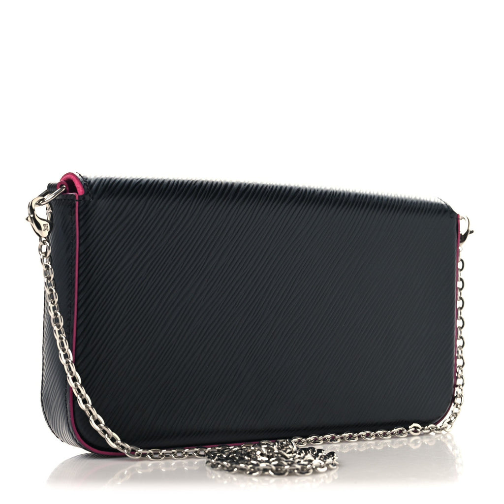 Louis Vuitton Epi Pochette Felicie Black Hot Pink