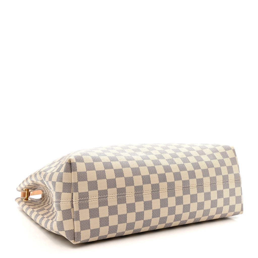 Louis Vuitton Damier Azur Graceful MM Rose Ballerine