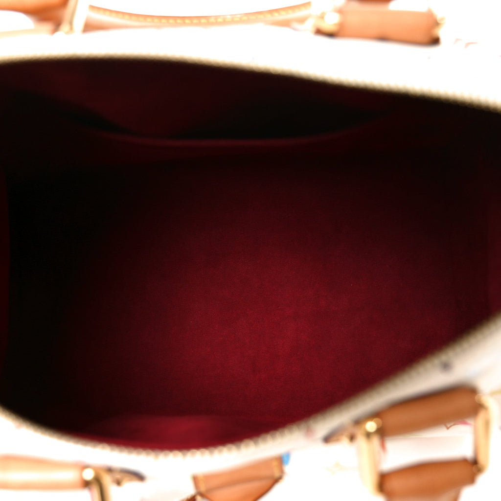 Louis Vuitton Monogram Multicolor Speedy 30 White