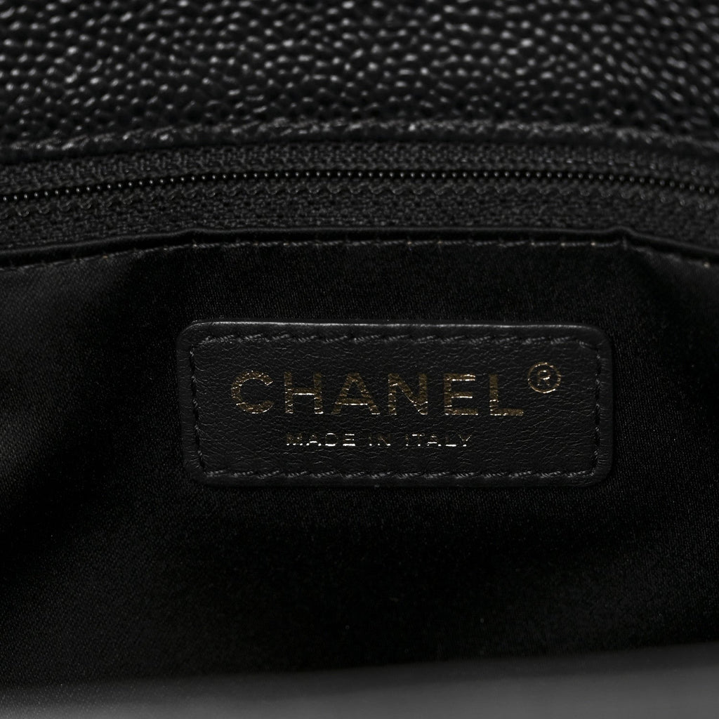 Chanel Caviar Quilted Grand Shopping Tote GST Black