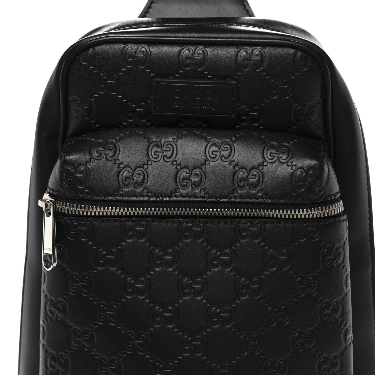 Gucci Guccissima Sling Backpack Black