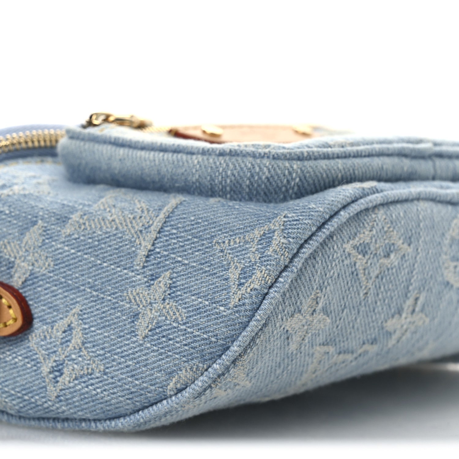 Louis Vuitton Monogram Denim Mini Bumbag Sky Blue