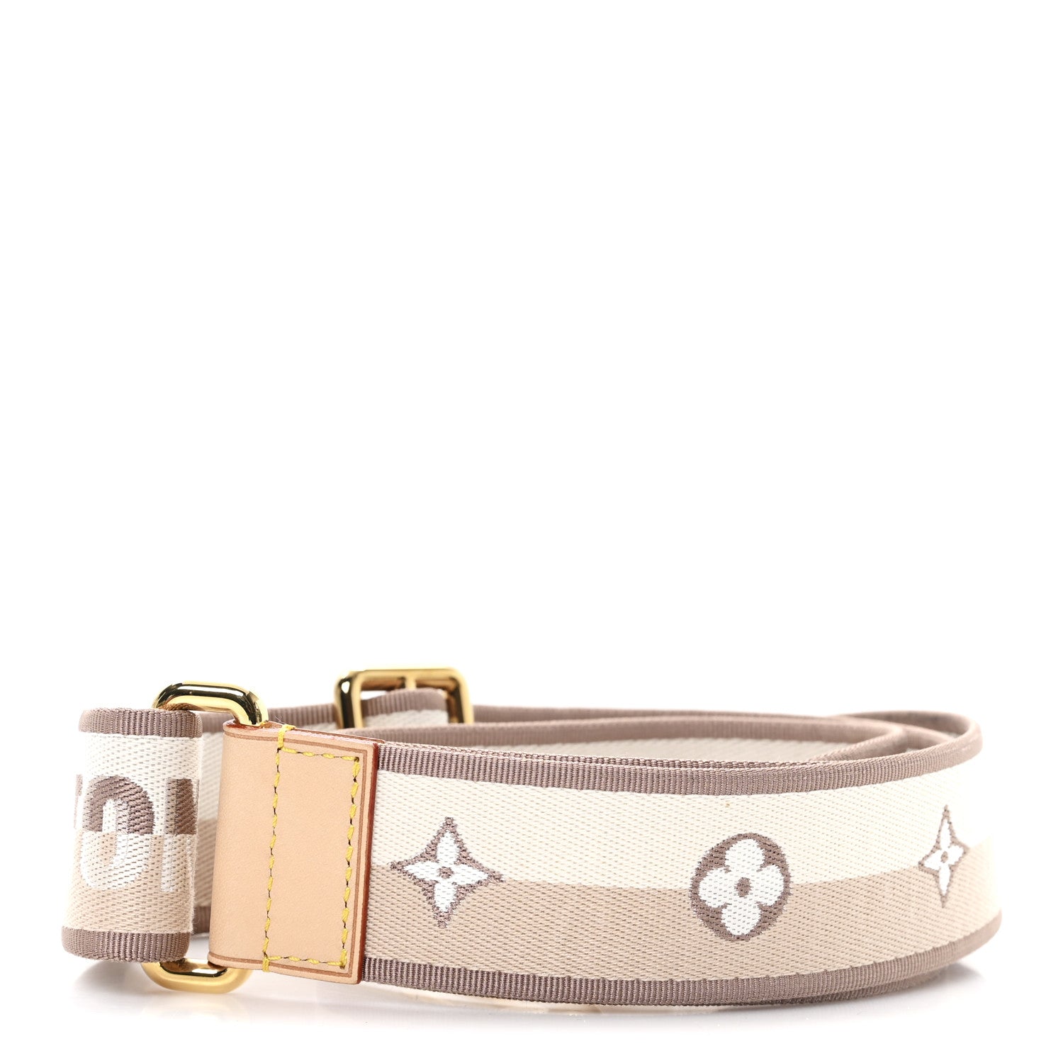 Louis Vuitton Jacquard Speedy Bandouliere 20 Shoulder Strap Beige
