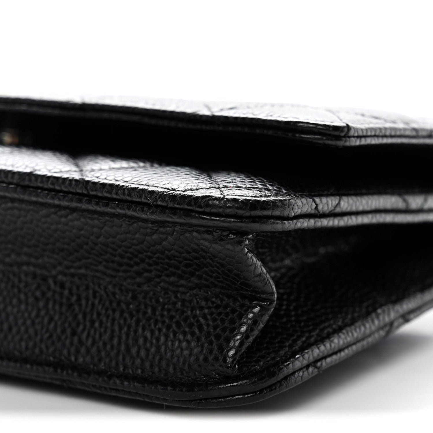 Chanel Caviar Quilted Wallet On Chain WOC Black