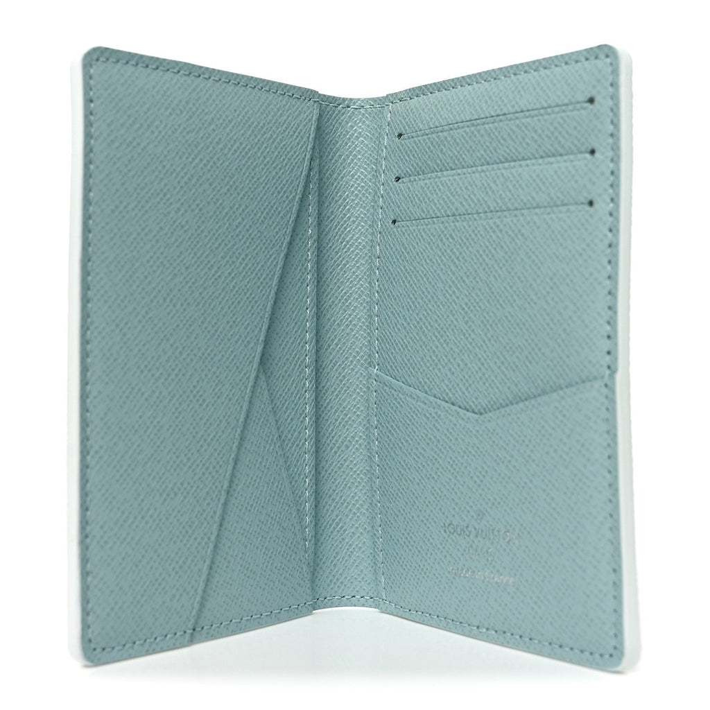 Louis Vuitton Monogram Aquagarden Pocket Organizer NM Crystal Blue
