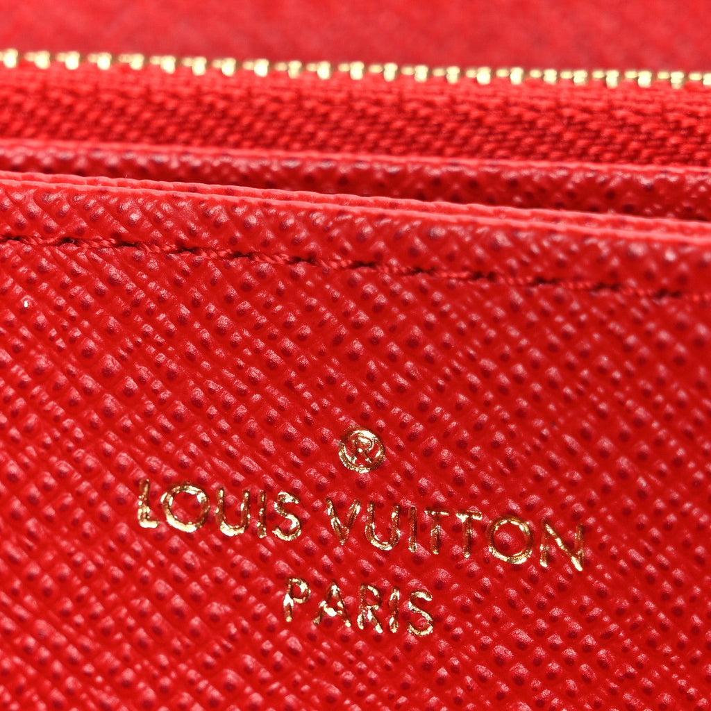 Louis Vuitton Monogram Zippy Wallet Coquelicot
