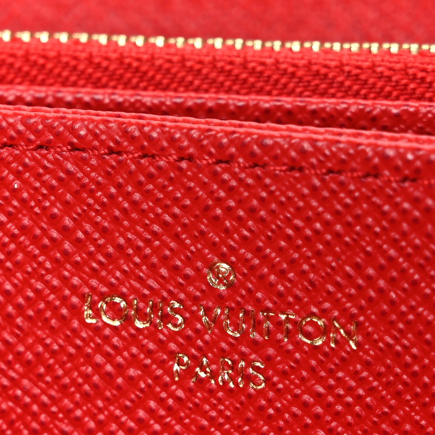 Louis Vuitton Monogram Zippy Wallet Coquelicot