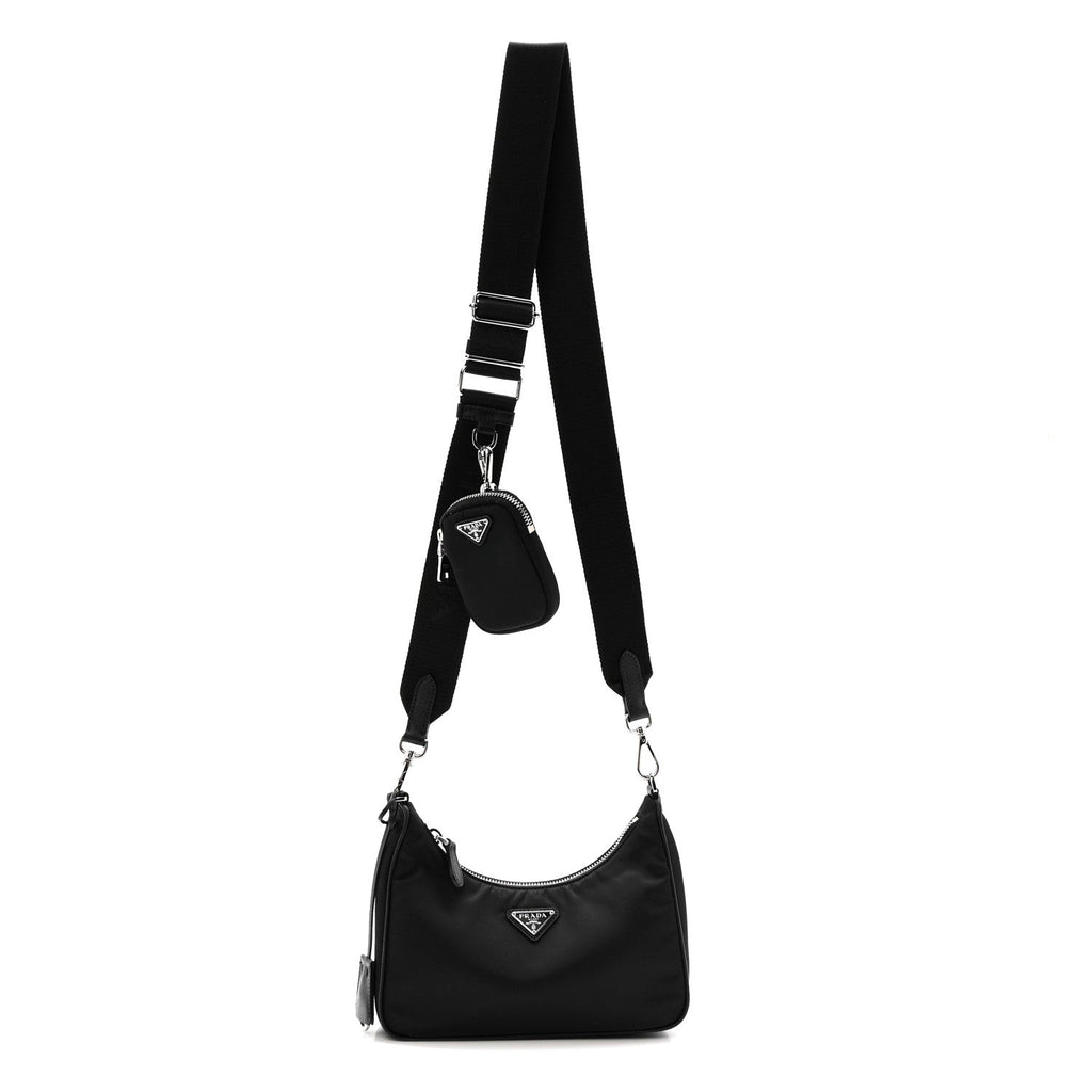 Prada Re-Nylon Saffiano Re-Edition 2005 Shoulder Bag Black