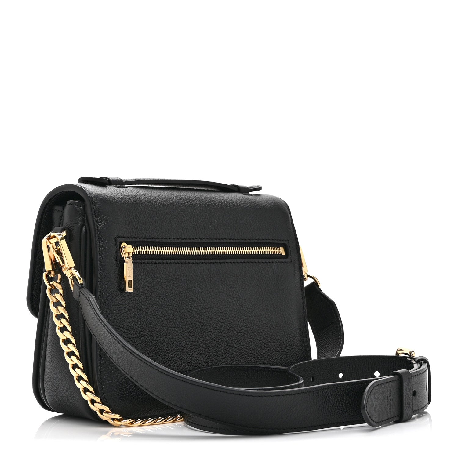 Louis Vuitton Grained Calfskin Lockme Oxford Black