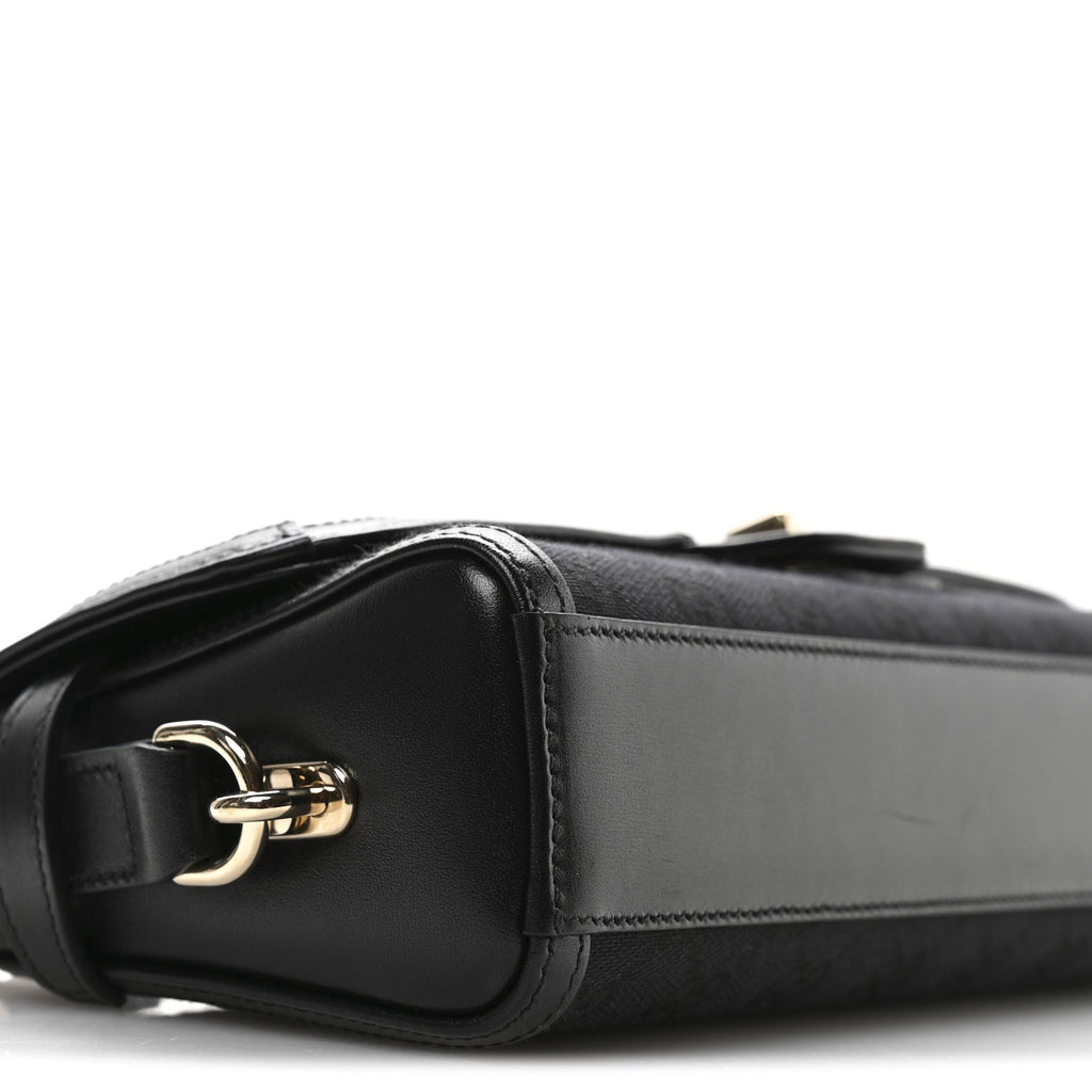 Gucci GG Monogram Small Luce Shoulder Bag Black