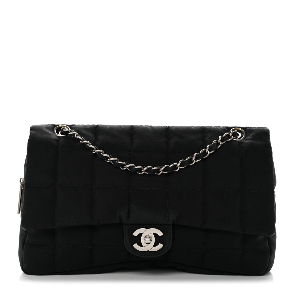 Chanel Nylon Square Quilted Flap Black