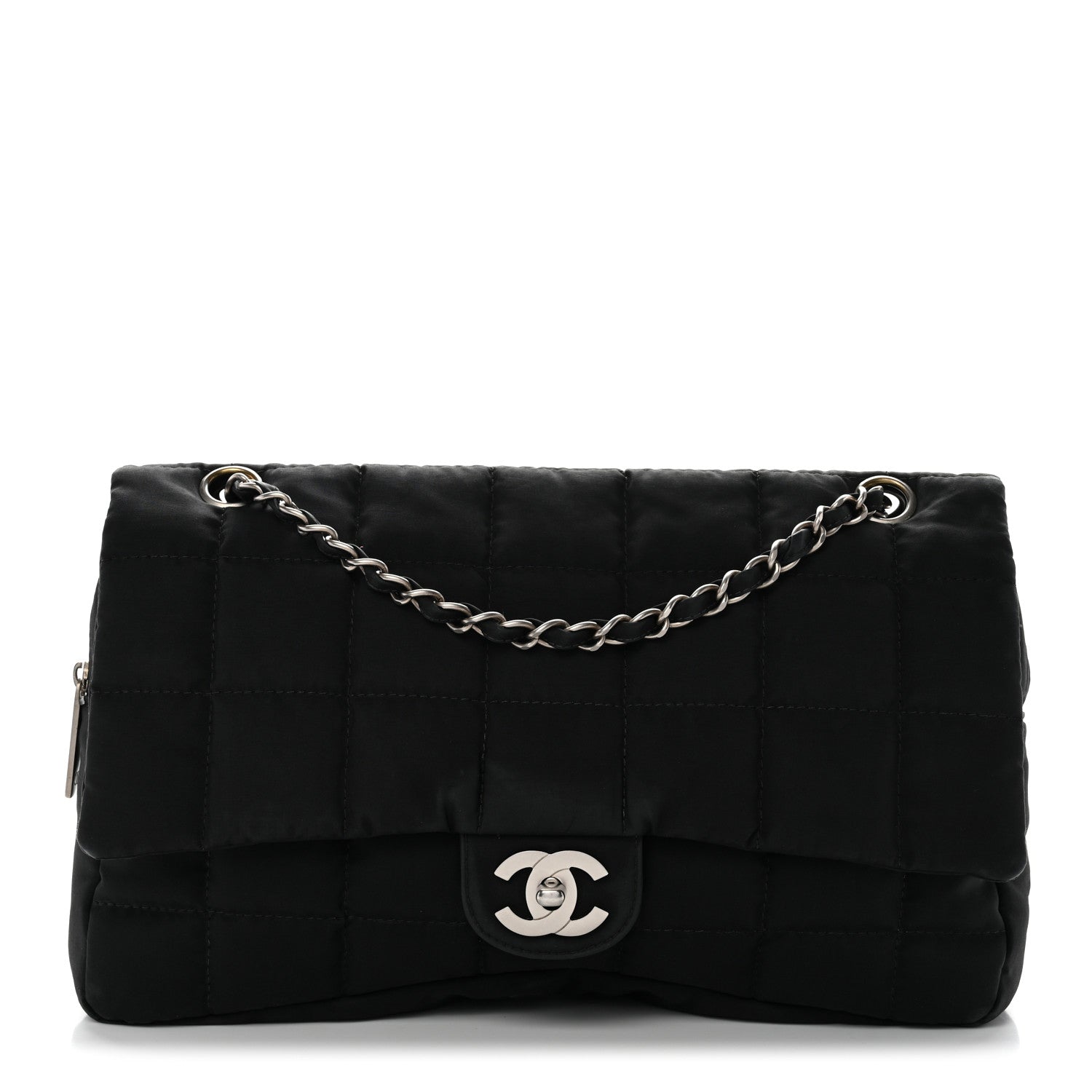 Chanel Nylon Square Quilted Flap Black