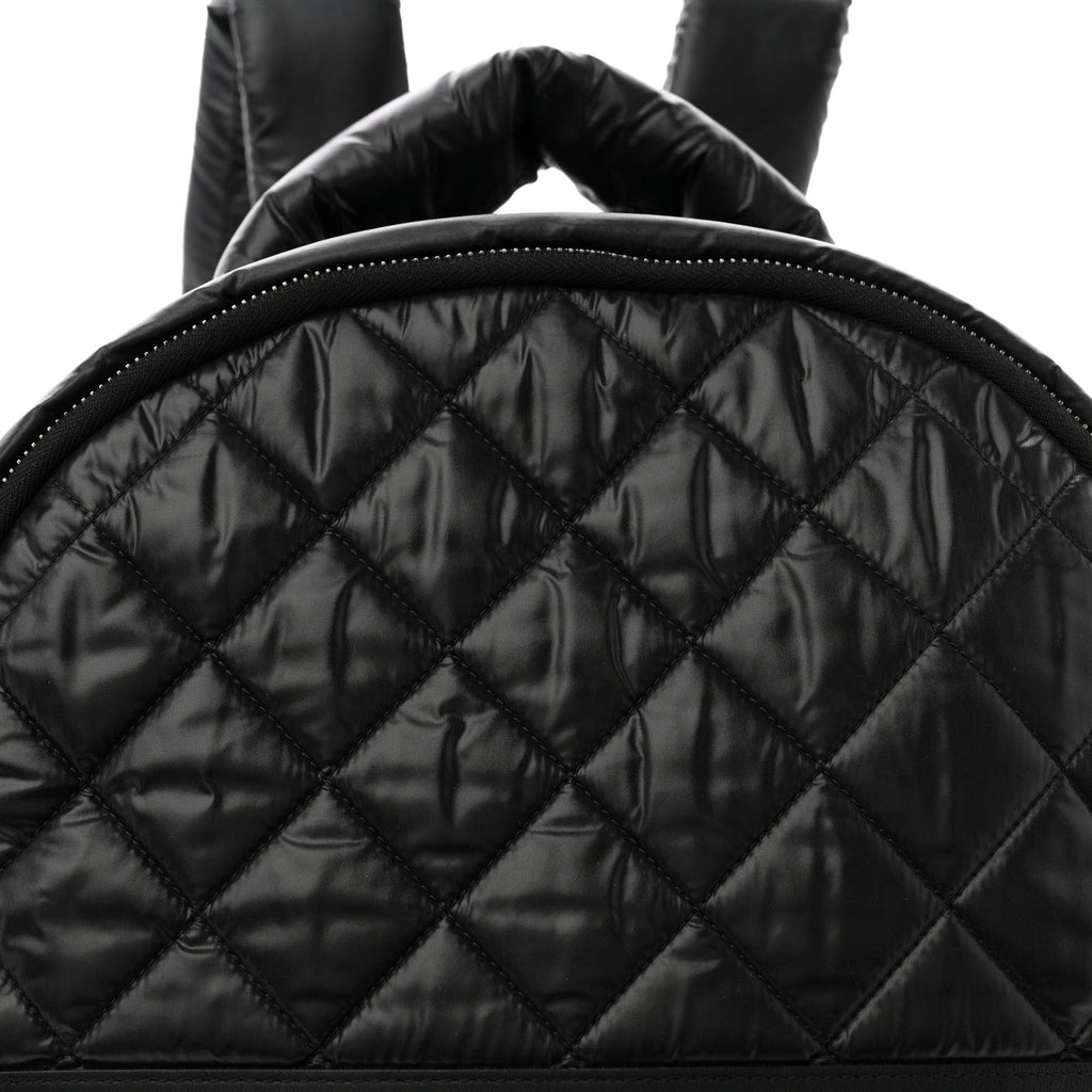 Chanel Nylon Quilted Coco Cocoon Backpack Black