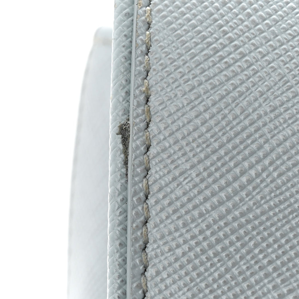 Prada Saffiano Lux Sound Top Handle Light Blue